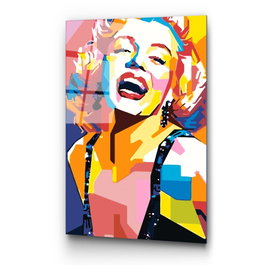 Wallity UV-802 Cuadro Decorativo de Vidrio Templado 70 x 100 cm Multicolor